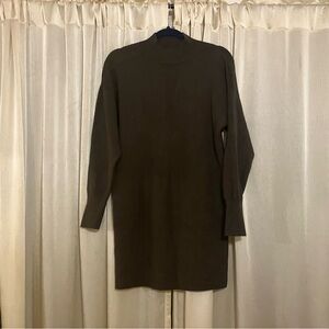 Abercrombie Everyday Mockneck Mini Sweater Dress Brown Size Medium